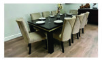 Kalahari 9PCE Dining Room Suite With Unzipped Chairs