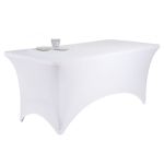 Stretch Trestle Tablecloth - White