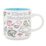 Alice In Wonderland Disney Icons Single Stackable Ceramic Mug Coffee Cup For Tea Espresso Cocoa Holds 13 Ounces