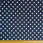 Printed Minimatt Polkadot Navy 022