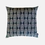 Scatter Cushion - Banana Leaf Parchment On Black