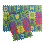 12 Pieces MINI Eva Puzzle Mats - Pack Of 3 Alphabets & Numbers
