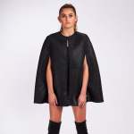Eje Arm Hole Cape Jacket - Small Black