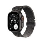 Apple Watch Ultra 3GPS + CELLULAR49MMBLACK Titanium Case With Black Titanium Milanese Loop - Medium - Braintree Shop