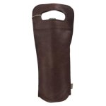 Habitat Leather Wine Tote Bag Dark Brown Height: 37CM