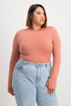 Lucy Long Sleeve Bodysuit - Desert Sand - XL