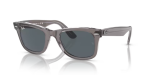 - Wayfarer - Brown On Transparent Blue blue - Size 50