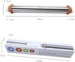 Heartdeco 17 Inch Adjustable Stainless Steel Rolling Pin Steel Rolling Pin Kitchen Tool Set