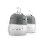 Flexy Silicone Bottle 150ML - Grey Twin Pack