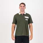 Retro Short Sleeve Golf Polo Pocket Patch Green - 3XL