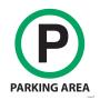 Parking Area Sign Abs Tower 190X190MM