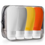 Insfit Travel Bottles For Toiletries Tsa Approved 3OZ Leak Proof Travel Size Toiletries Bpa Free Refillable Travel Essentials Fo
