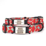 Slide-on Pet Id Tag Custom Text - Small Fits Small Collars Up To 1.5CM Wide Black