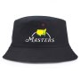 Reversible Masters Print Bucket Hat - Sun-protective Cotton Blend Fisherman Cap For Golf & Outdoor Activities