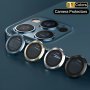 1 Pack Protector Camera For IPHONE11 12 13 14 15 Pro Max MINI Aluminum Alloy Metal With Tempered Glass Full Cover Camera Lens Protector