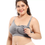 Breast Feeding / Padded Nursing Bra Two Colours - Grey / XL