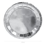 Silver Paper Plates Large Pack Of 10