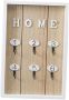 Elegant Wooden Key Holder Wall Mounted Key Organizer Decorative Rack Home