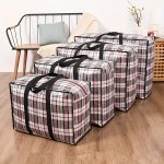 Extra-large Waterproof Storage Bag For Quilts & Moving - Portable Moisture-proof Travel Organizer With Durable Handles