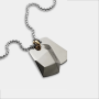 Diesel Gunmetal Plated Stainless Steel Double Dogtag Chain