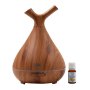 Crystal Aire Sapling Dual Nozzle LED Ultrasonic Aroma Diffuser With 10ML Sweet Orange Essential Oil