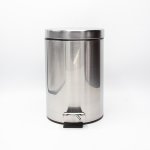 3L Round PEDAL BIN - Silver