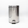 3L Round PEDAL BIN - Silver