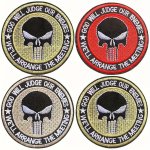 Military Tactical Skull Patch Applique - 1PC 2PCS 3PCS Embroidered Badge With "god Will Judge Our Enemies - We'll Arrange The Me