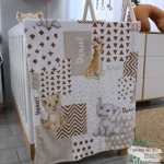 Fleece Blanket Simple Beige And Brown Monochrome Safari