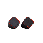 VB-702-RED Volkano USB Diamond Serie Powered Stereo Speakers Rd
