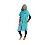 Hooded Beach Poncho - Turquoise