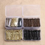 150PCS Alloy Hair Clips Set For Women - Vintage & Elegant Oblong Shape Solid Color Hairpins Versatile Styling Accessories For Te