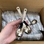 4PCS Vintage Hammered Stainless Steel Dessert Spoons High Aesthetic Value Retro Style Thickened Table Spoons For Home Use