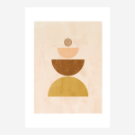 Art Poster A3 - Mid-century Stack