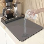 Super Absorbent Coffee Mat For Countertops - Versatile Drying Pad For Dishes Cups & Appliances Ideal For Kitchen Bathroom & Livi