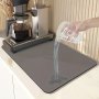 Super Absorbent Coffee Mat For Countertops - Versatile Drying Pad For Dishes Cups & Appliances Ideal For Kitchen Bathroom & Living Room