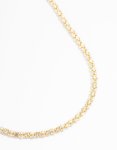 Goldair Gold Plated Diamante Fireball Chain Necklace
