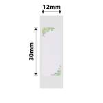 NB272 - - D11 D101 D110 H1S - 12X30MM - 210 Green Leaves Labels
