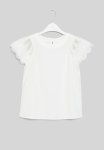 PoP Candy Anglaise Sleeve Tee - White