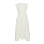 Ivory Cap Sleeved Maxi Dress