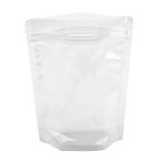 100 Piece Stand Up Resealable Pouch Bags 130MM X 150MM Clear