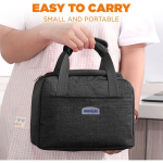 Waterproof Insulated Lunch Bags - Black