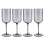 Red Wine Glasses Tinted In Smoky-grey Fuum Set Of 4