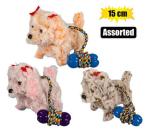 Plush Dog Walking B o Asstd 15CM