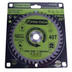 Industrial Saw Blade For Wood D 160MM X B 20MM X K 2.2MM - 40T PT16040