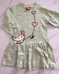 Hello Kitty Green Dress 4 5Y