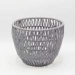 Opel Open Weave Storage Basket - Grey - Small 25 X 19.5CM