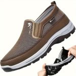 Durable Non Slip Walking Shoes Slip On Casual Sneakers For Men Park Workout Camping Hiking