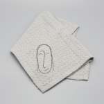 Faces Of Felicity Dishcloth Light Grey
