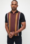 Ben Sherman Vertical Stripe Polo - Black